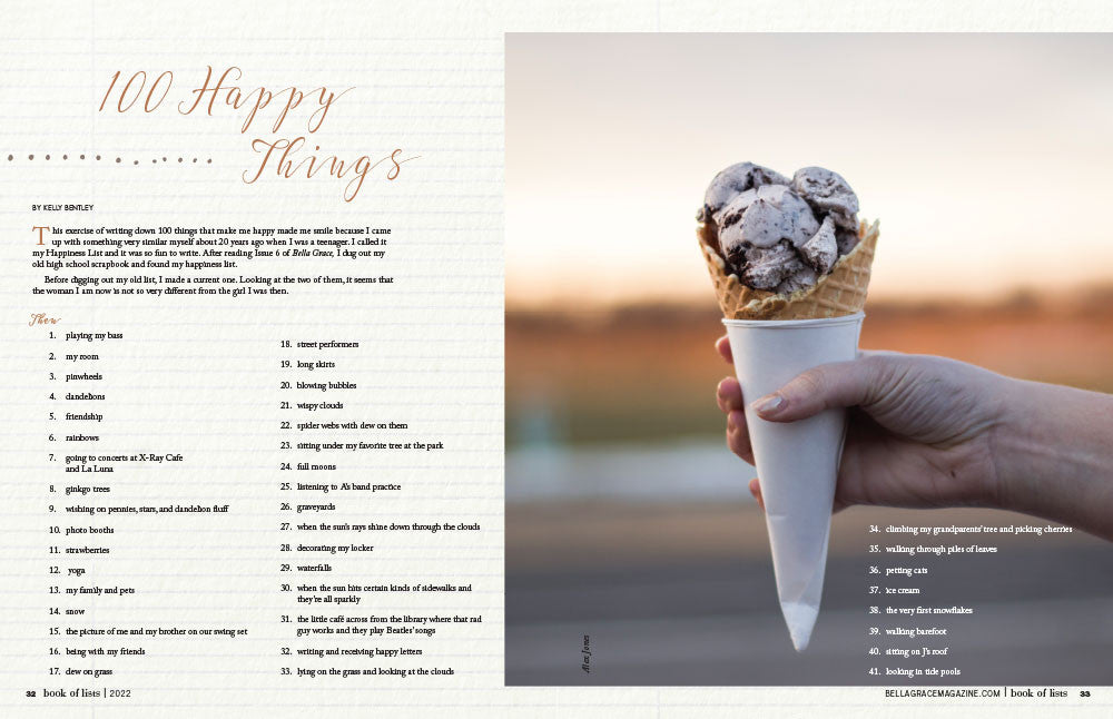 Bella Grace Book of Lists Volume 1 — Digital Only