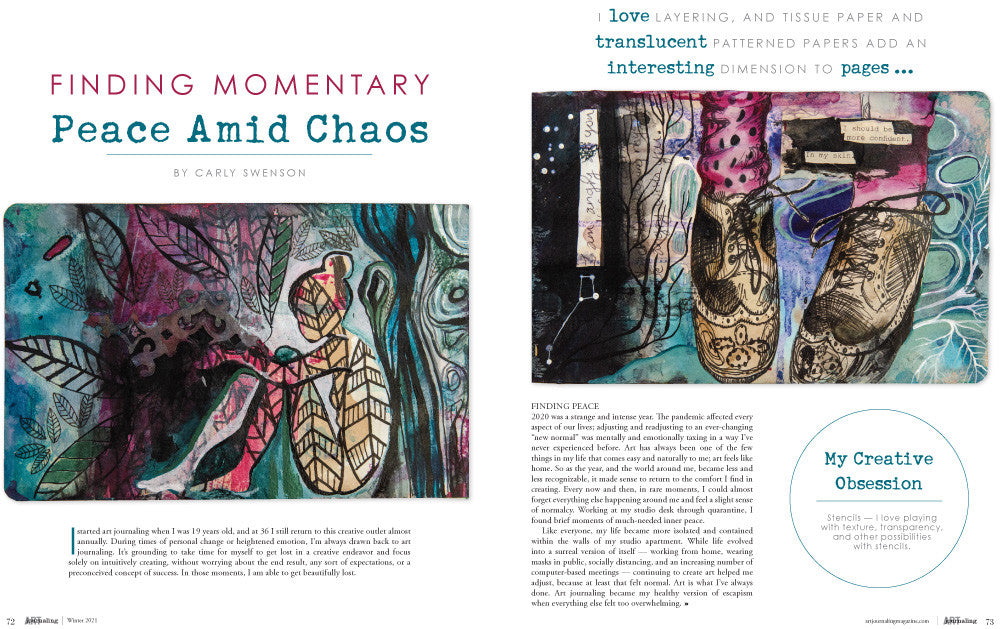 Art Journaling Winter 2021 Instant Download