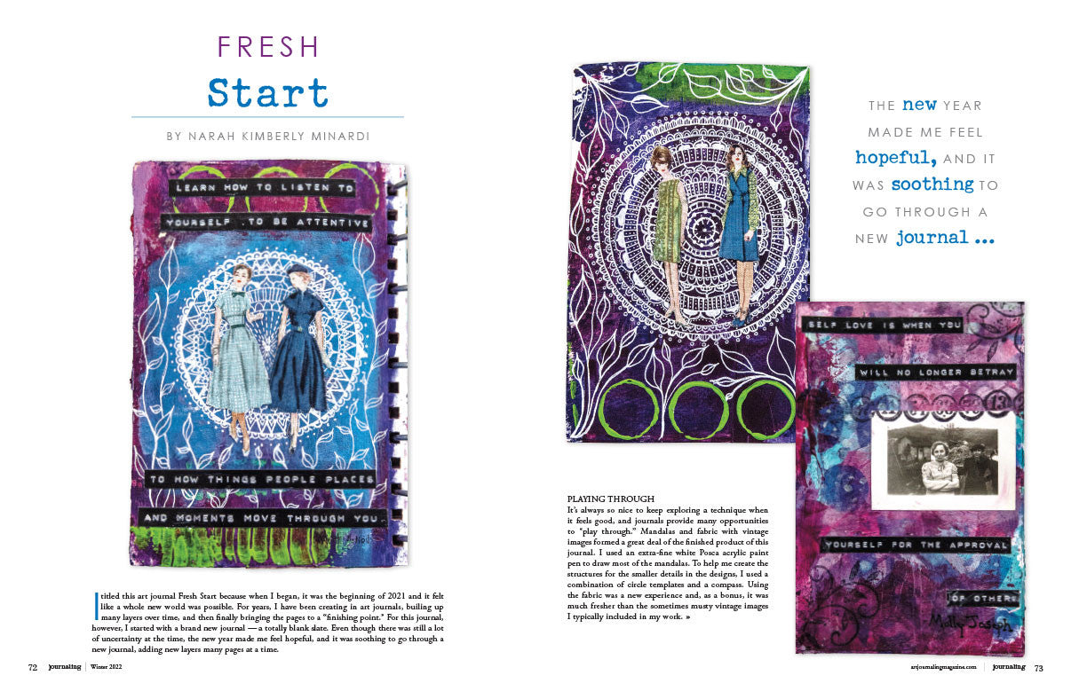 Art Journaling Winter 2022 Instant Download