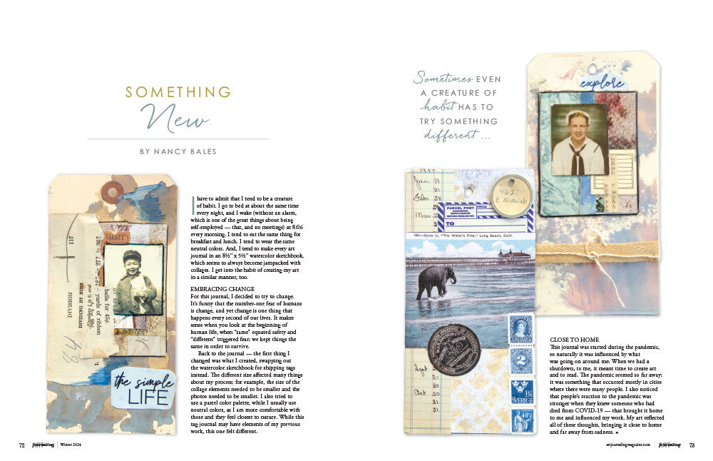Art Journaling Winter 2024 Instant Download