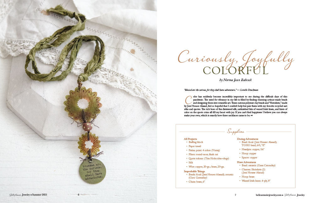 Belle Armoire Jewelry Summer 2021 Instant Download