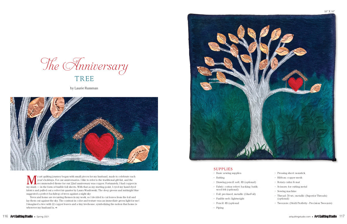 Art Quilting Studio Spring 2021 Instant Download