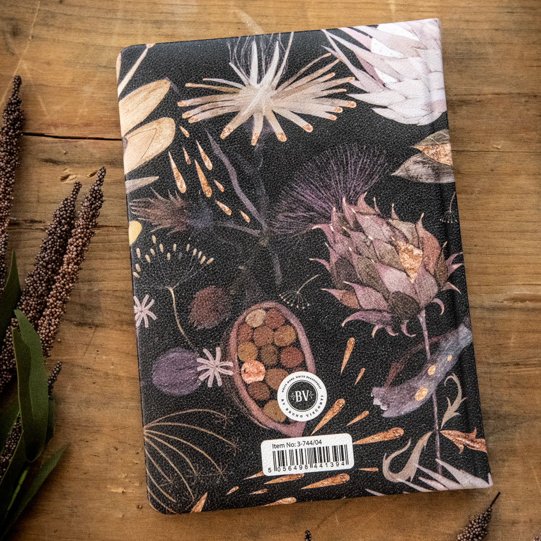 Bruno Visconti Vegan Leather Daily Planner - Night Flowers