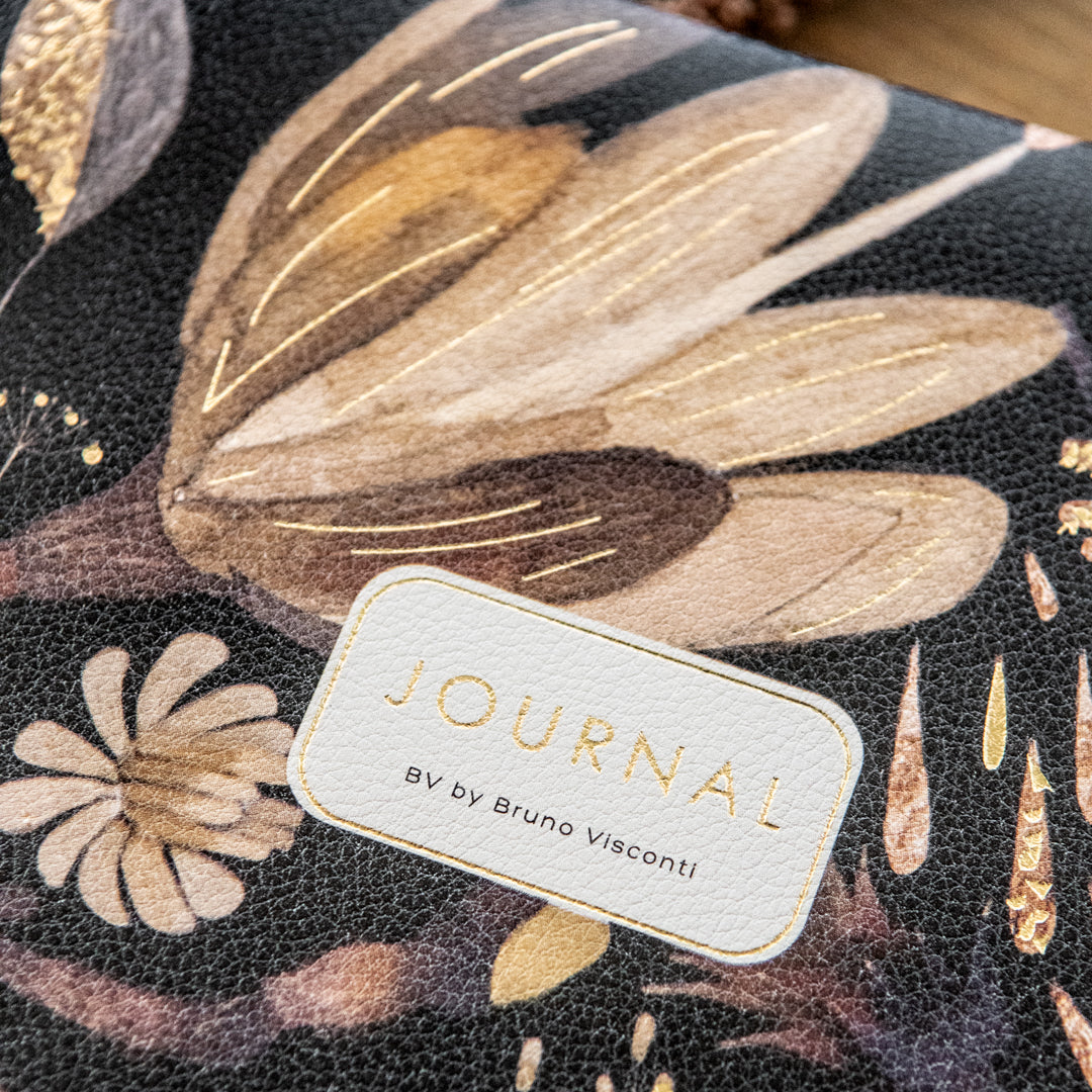 Bruno Visconti Vegan Leather Daily Planner - Night Flowers