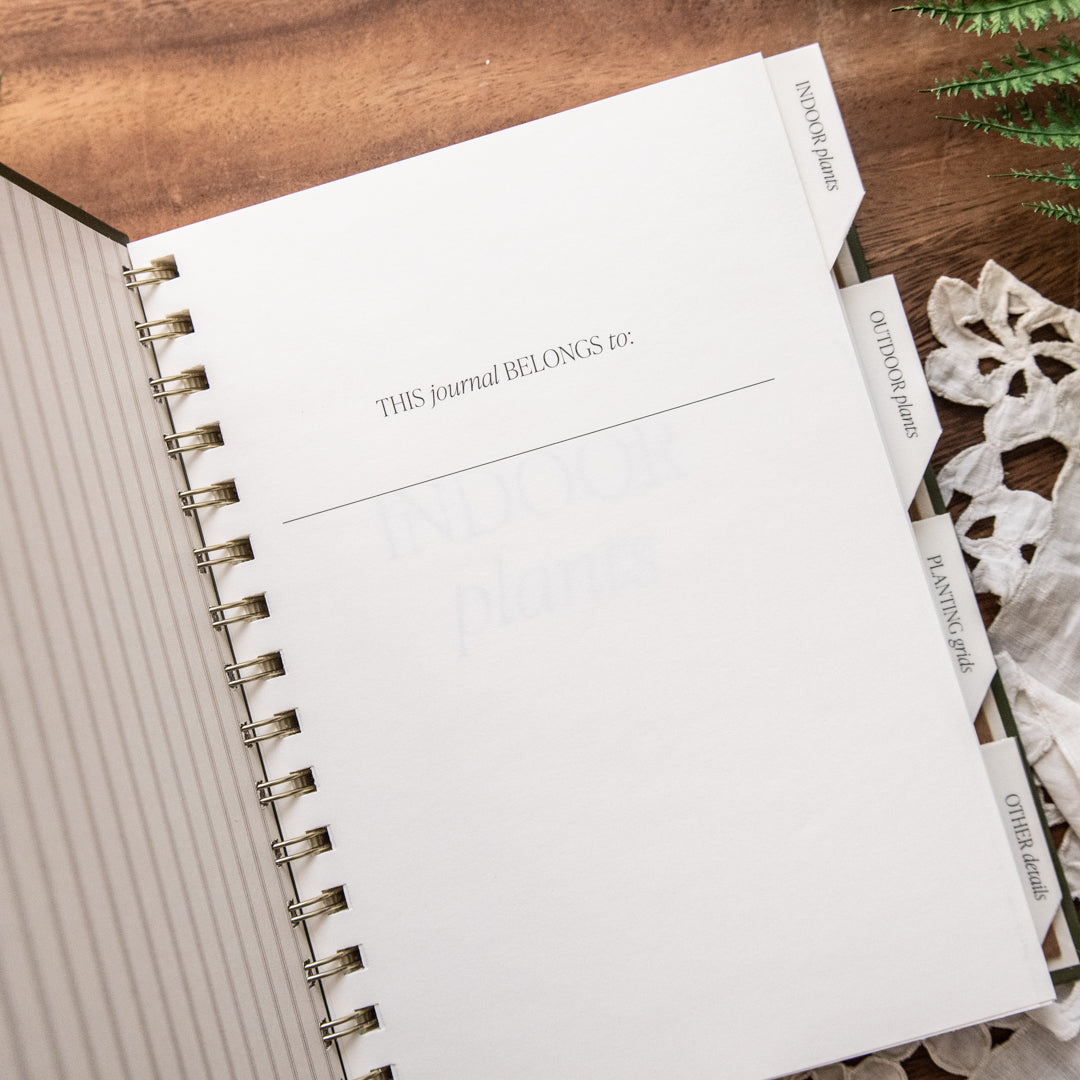 Indoor/Outdoor Plant Journal