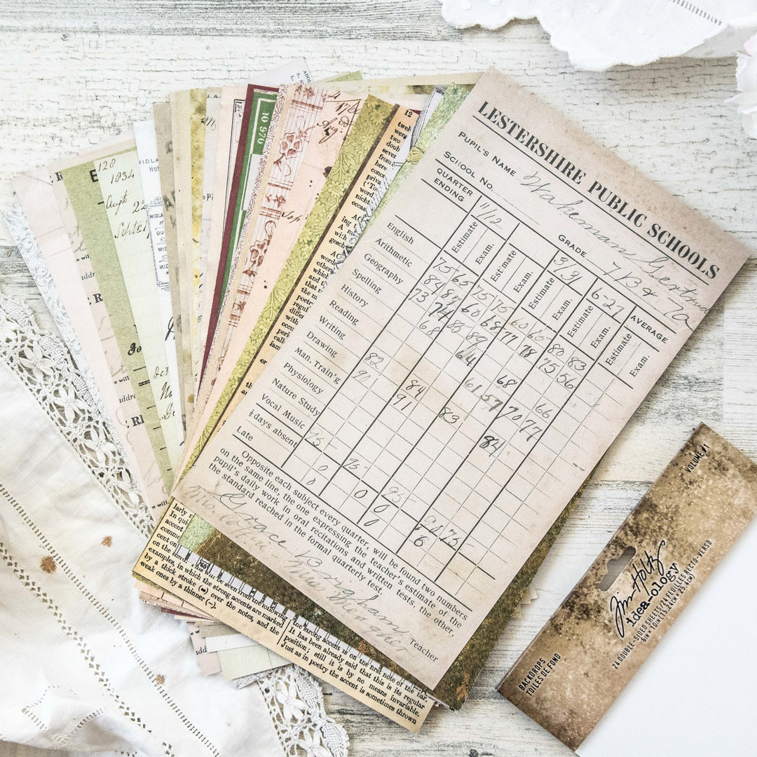 Tim Holtz Ideaology Backdrops Volume 1