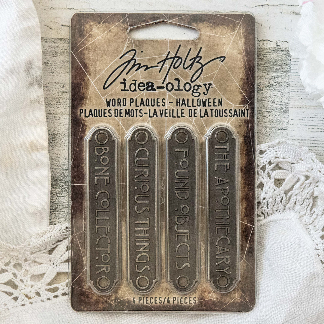 Tim Holtz Idea-ology Halloween Word Plaques