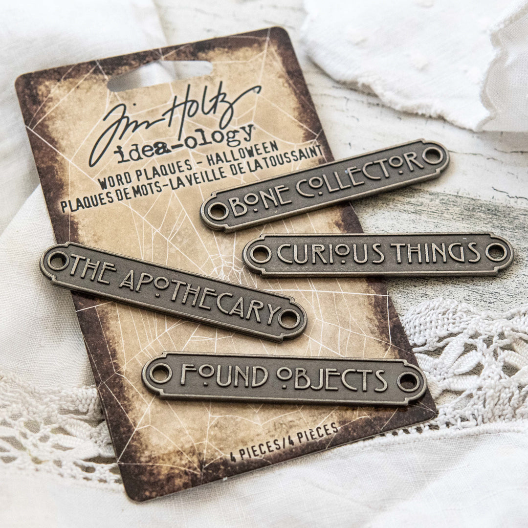 Tim Holtz Idea-ology Halloween Word Plaques