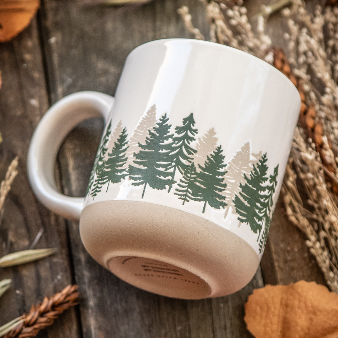 Forest Stoneware Coffee Mug