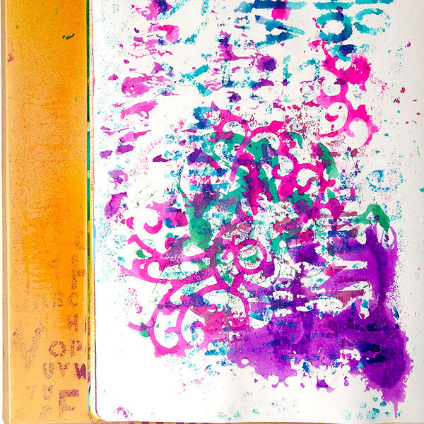 Let Not One Drop Be Wasted ... Experimenting With Dyan Reaveleys Dylusions Journal Project by Christen Olivarez