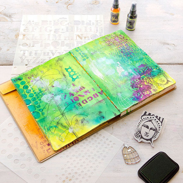 Let Not One Drop Be Wasted ... Experimenting With Dyan Reaveleys Dylusions Journal Project by Christen Olivarez