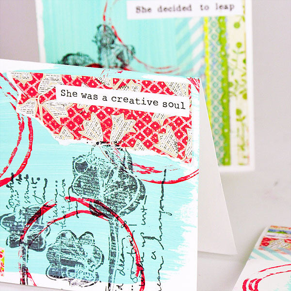 She Art Collage Cards Project