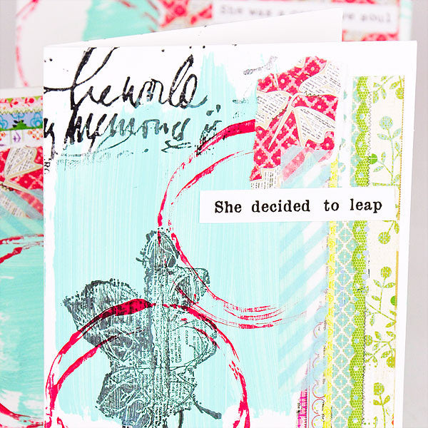 She Art Collage Cards Project