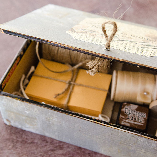 Stationers Desk Altered Vintage Cigar Box Project