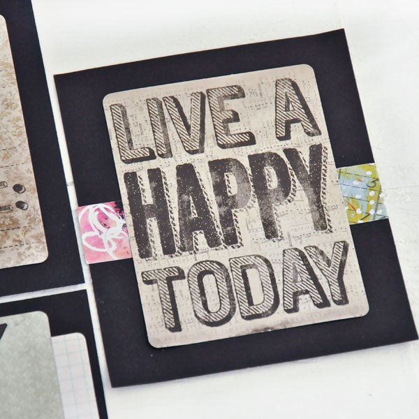 Live A Happy Today Inspirational Card Project