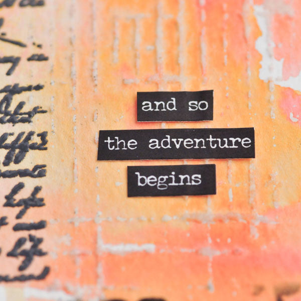 And So the Adventure Begins Color Burst Project