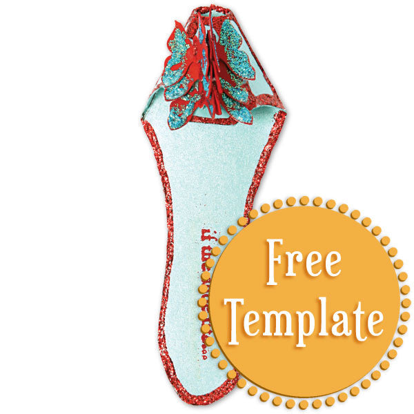 Holiday Fairy Shoe Slipper Template