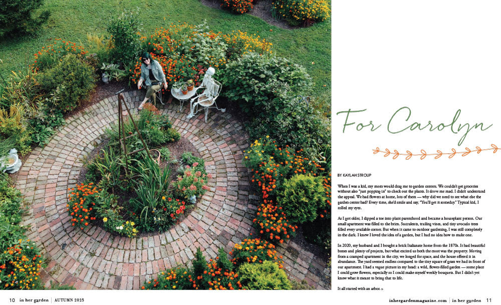 In Her Garden Autumn 2025  Instant Download