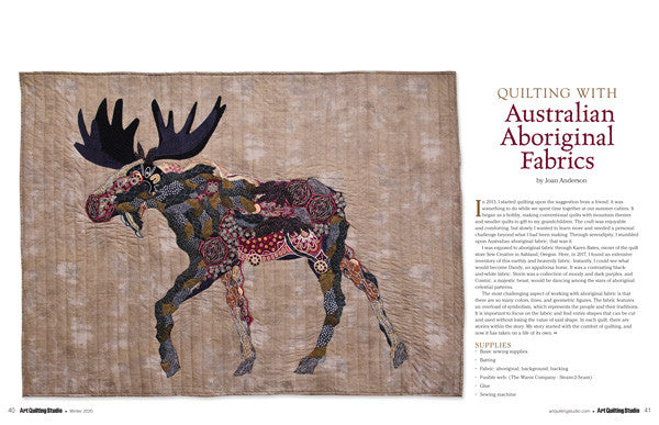 Art Quilting Studio Winter 2020 Instant Download