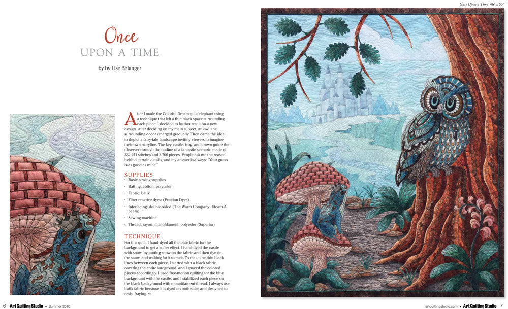 Art Quilting Studio Summer 2020 Instant Download