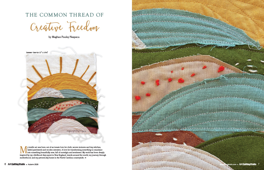 Art Quilting Studio Autumn 2026 – Coming September 1st