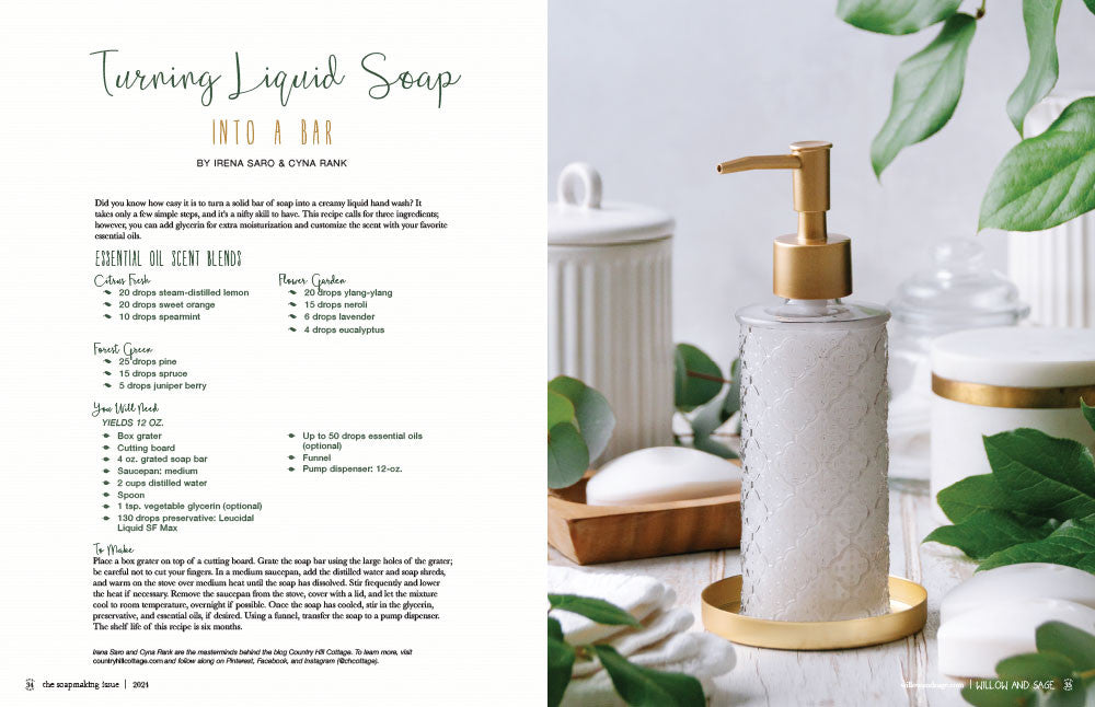 Willow and Sage The Soapmaking Issue Volume 1 Instant Download