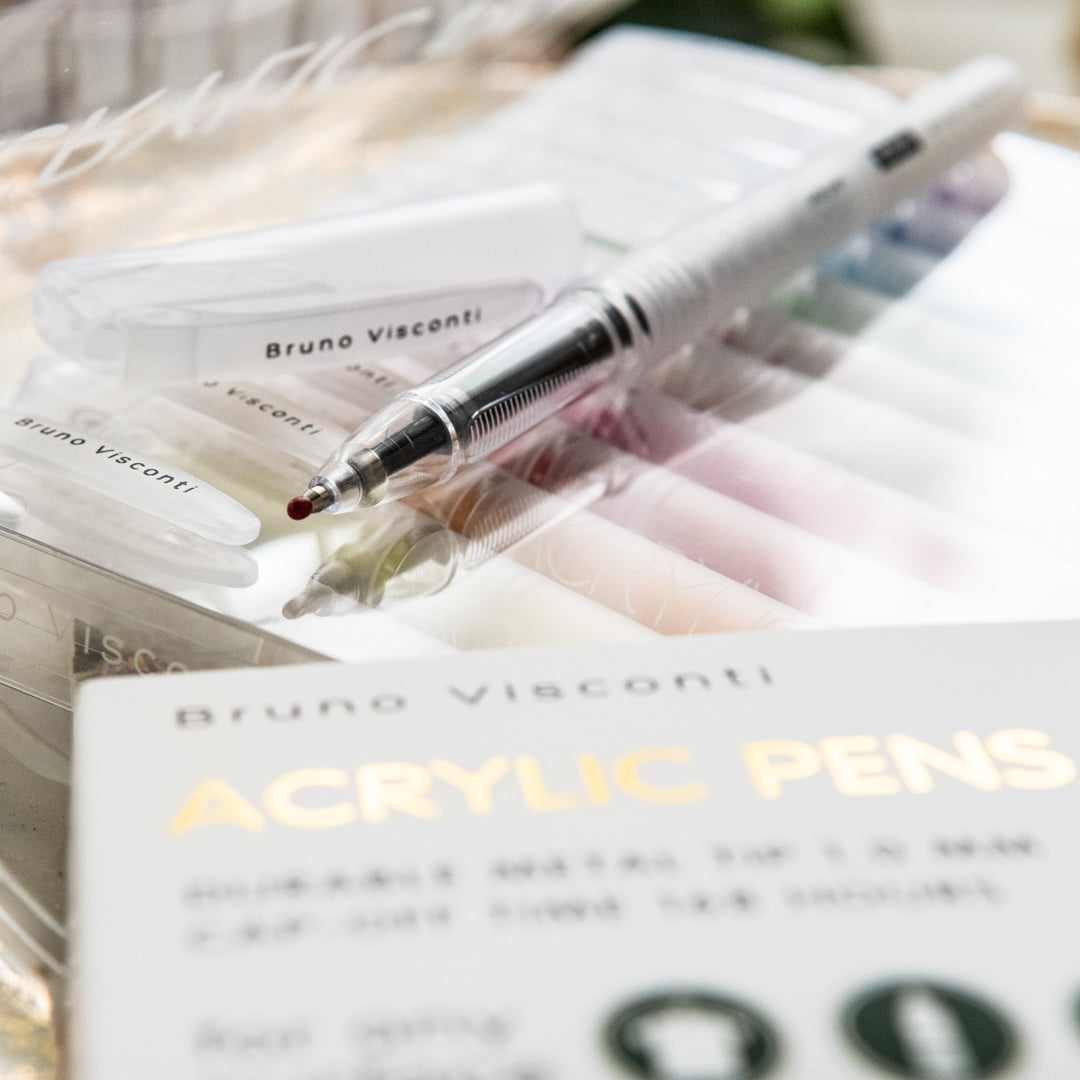 Bruno Visconti Acrylic Pens 12 Colors - Bloom