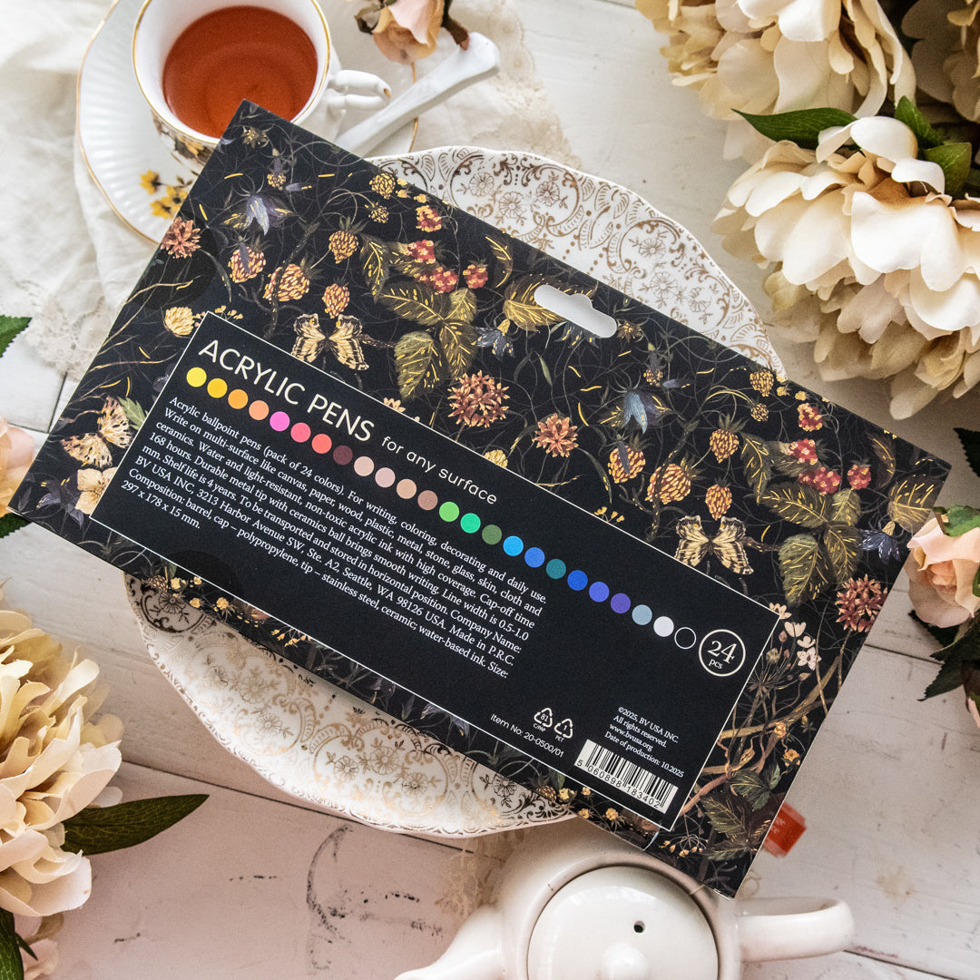 Bruno Visconti Acrylic Pens 24 Colors - Lush