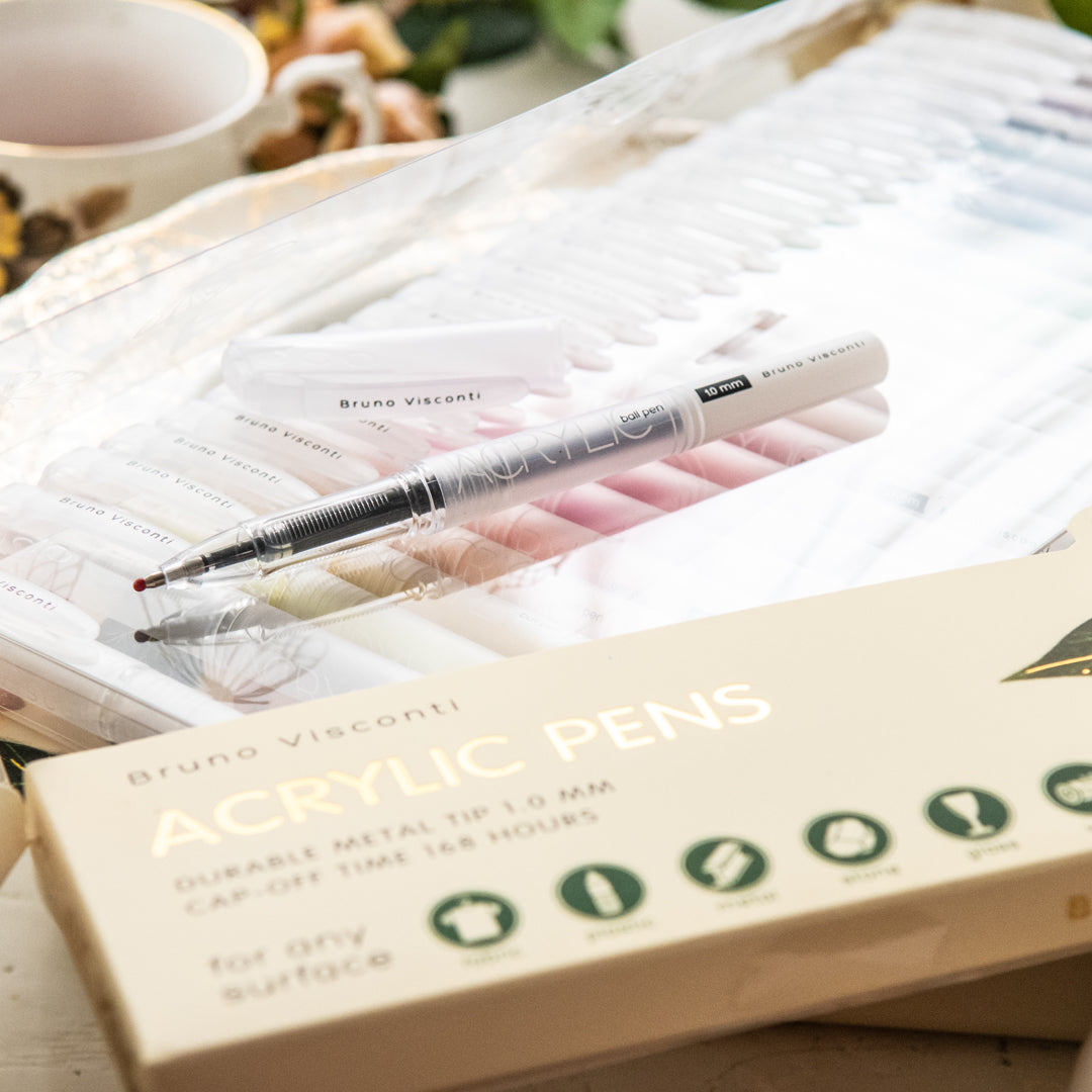 Bruno Visconti Acrylic Pens 24 Colors - Citrus