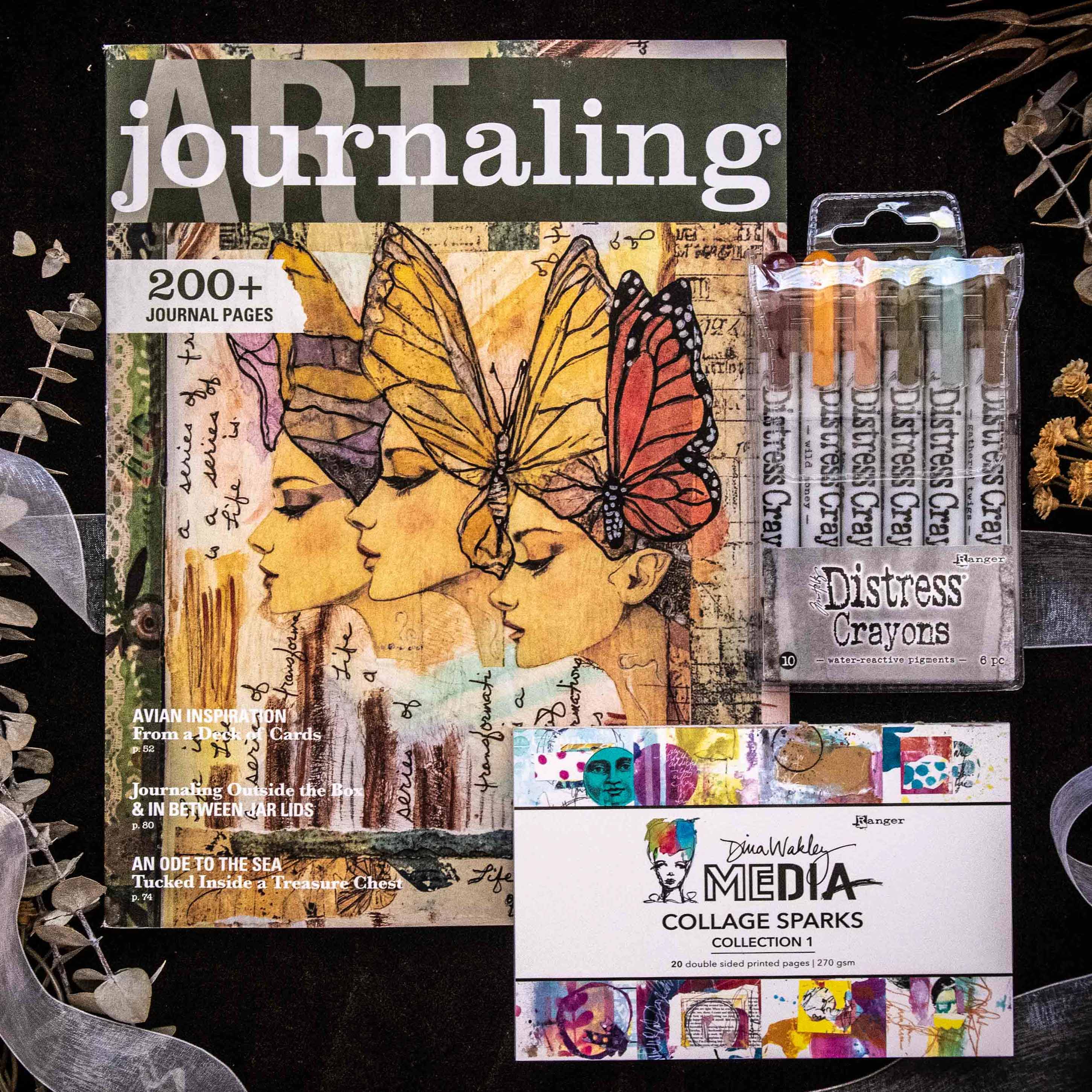 Distressed Collage Art Journaling Bundle