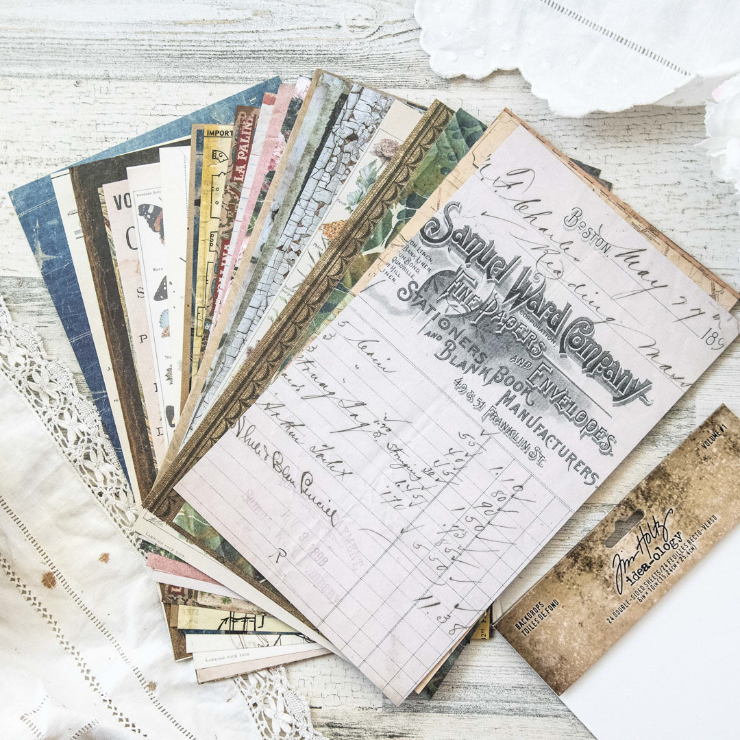 Tim Holtz Ideaology Backdrops Volume 1