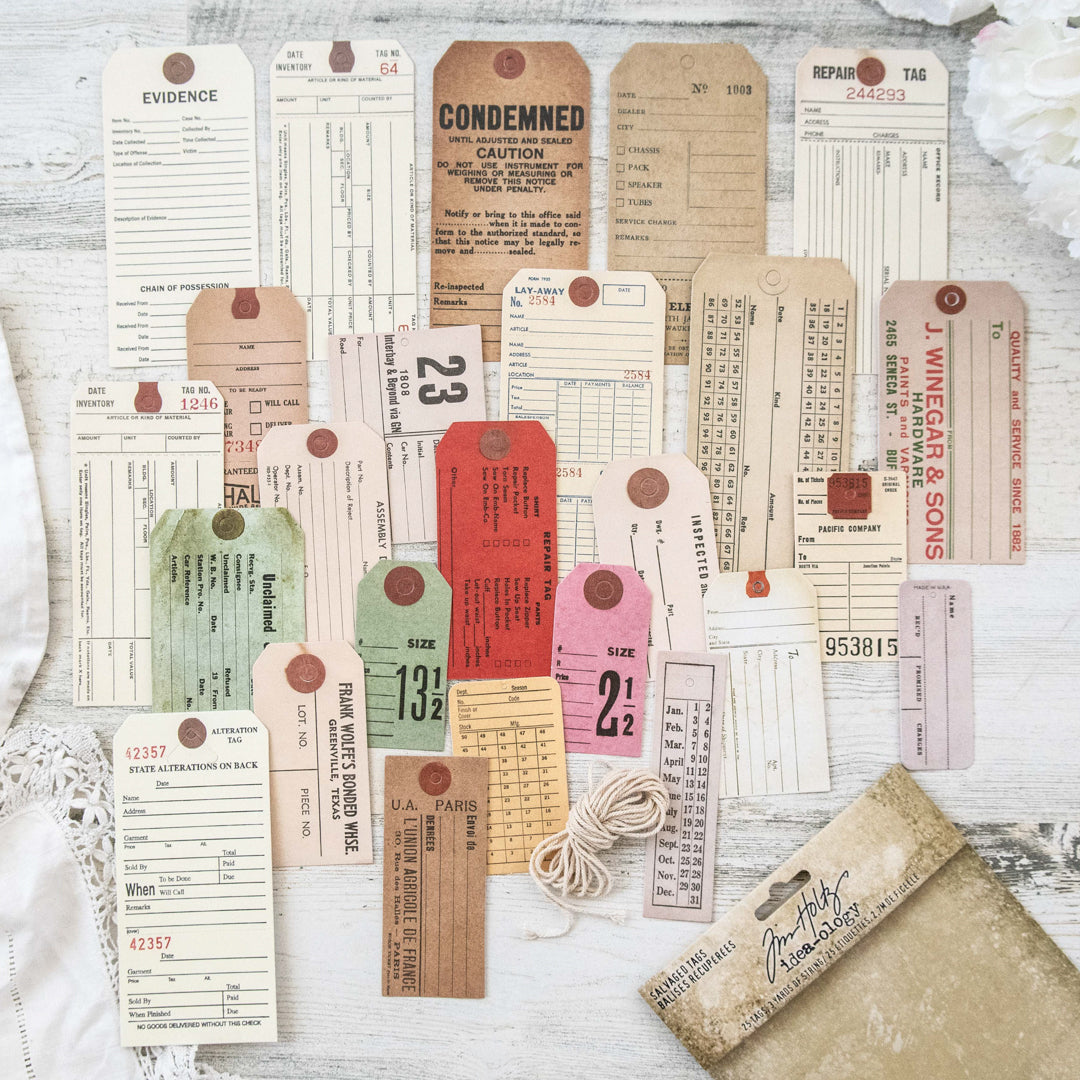 Tim Holtz Ideaology Salvaged Tags