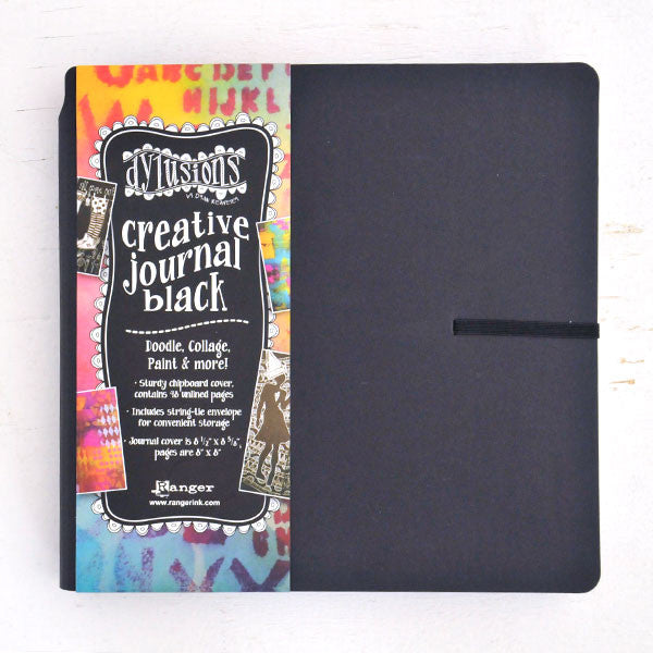 Ranger Ink Dylusions Square Creative Journal by Dyan Reaveley — Black
